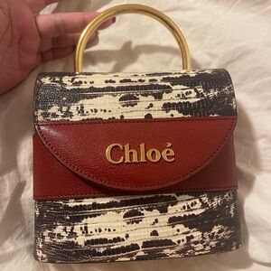 Chloe Mini Bag with Gold Handle